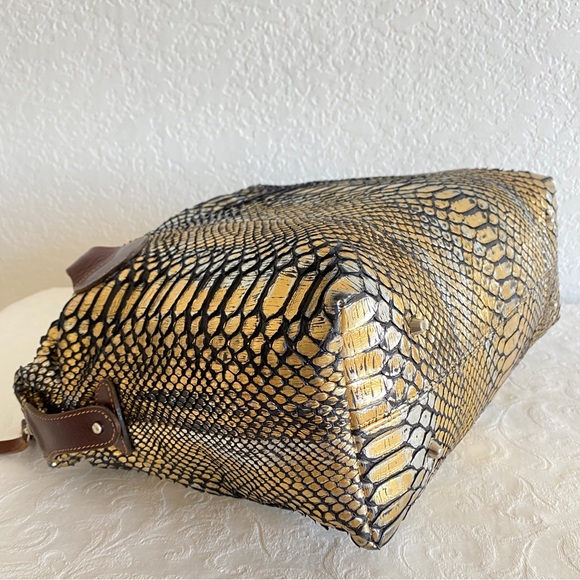 Pauric Sweeney gold Python Bag - Picture 5 of 14